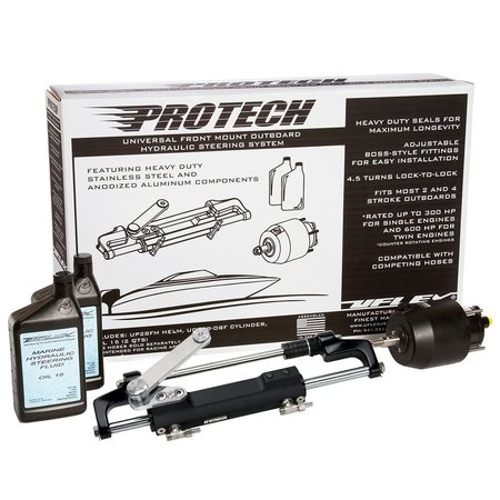 UFLEX USA Uflex PROTECH 1.1 Front Mount OB Hydraulic System - Includes UP28 FM H PROTECH 1.1